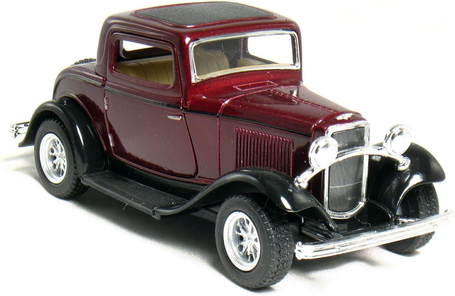 1:34 Ford 3-Window Coupe 1932 Metal Çek Bırak Araba